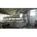 Vibrating fluid bed drier for cooling raw material